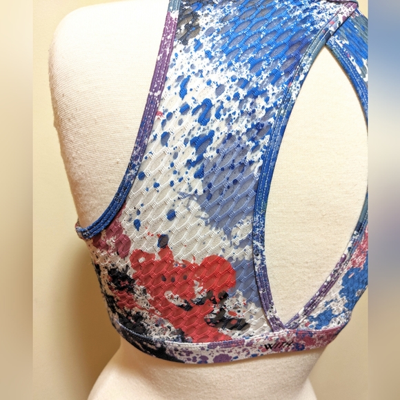 Peloton Intimates & Sleepwear Peleton X Wear It To Heart Painted Splatter Sports Bra With